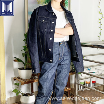 17oz japanese selvedge denim mens jacket for women